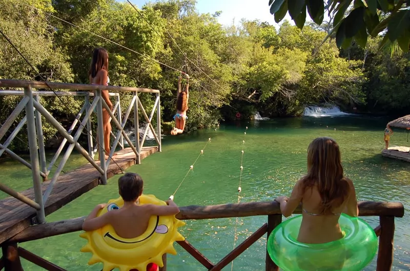 tirolesa balneario do sol