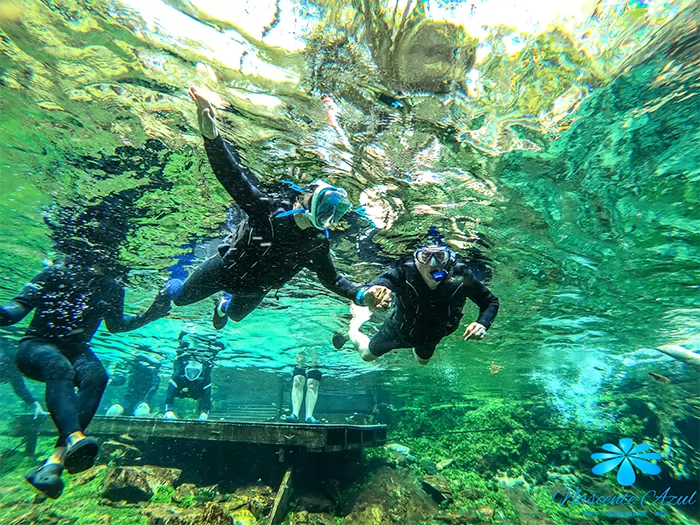 Nascente Azul Flutuação
