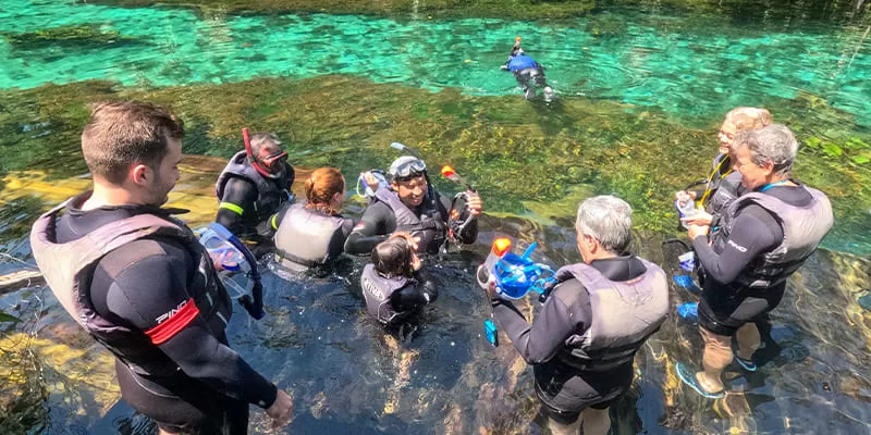 Flutuação Nascente Azul Bonito Ms Acqua Viagens Colete