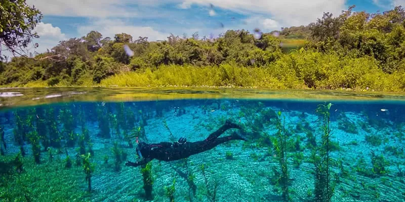 Flutuacao Rio Azul Bodoquena Ms
