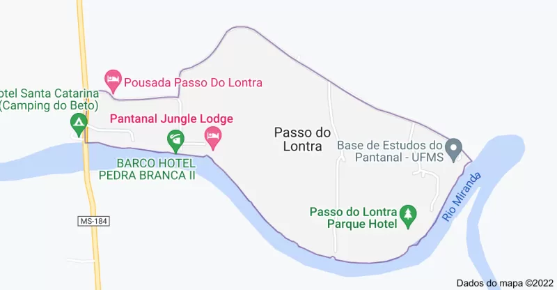 Localização Pantanal Lodge
