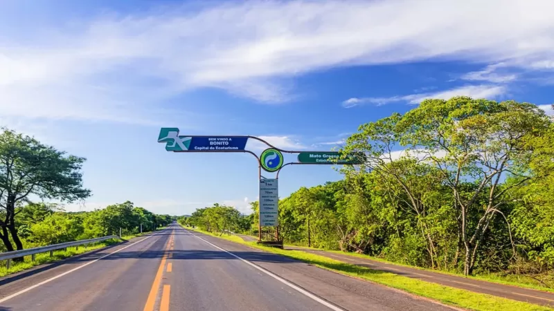 Cidade Hudson Garcia Bonito Ms Entrada Rodovia Acqua Viagens